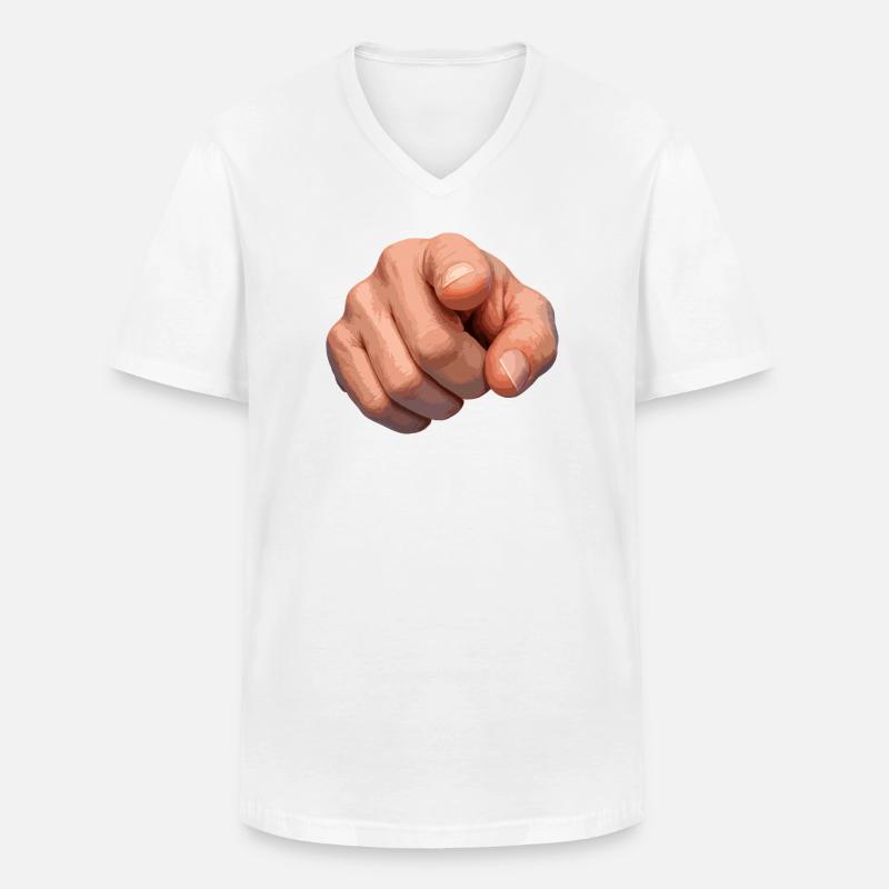 Dotting Clue Illustration - Männer-T-Shirt mit V-Ausschnitt - Weiß