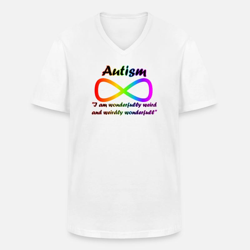 Wunderbar seltsam und seltsam wunderbar - Männer-T-Shirt mit V-Ausschnitt - Weiß