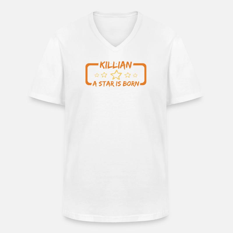 Killian: A Star Is Born - Männer-T-Shirt mit V-Ausschnitt - Weiß