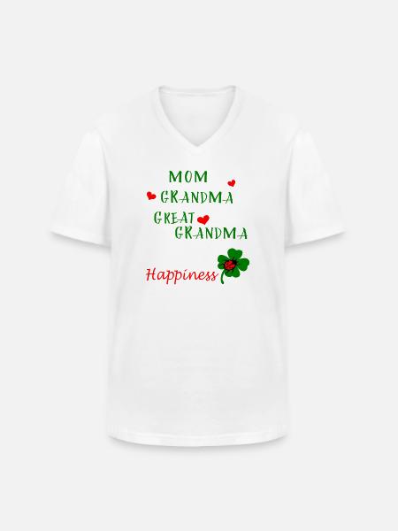 Mom Grandma - Men's V-Neck T-Shirt - white