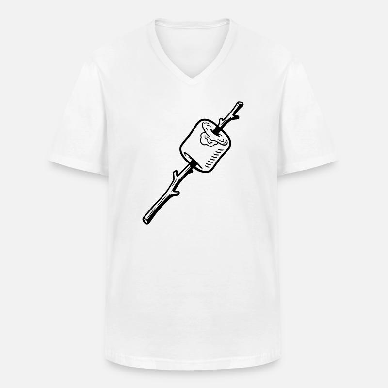 Marshmellow - Men's V-Neck T-Shirt - white