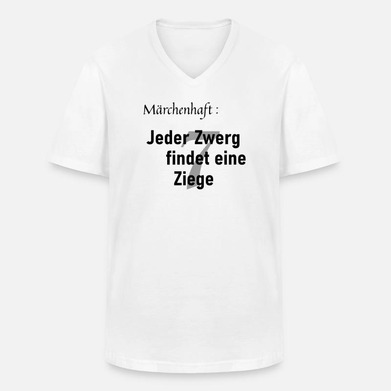 Märchenhaft - Männer-T-Shirt mit V-Ausschnitt - Weiß