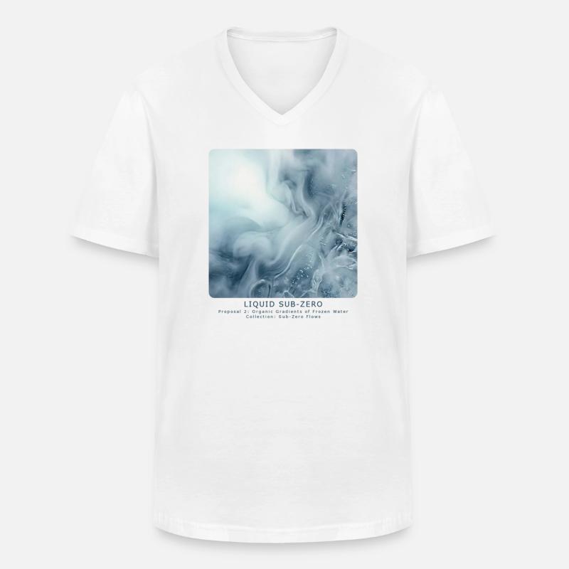 Liquid Sub-Zero - Men's V-Neck T-Shirt - white