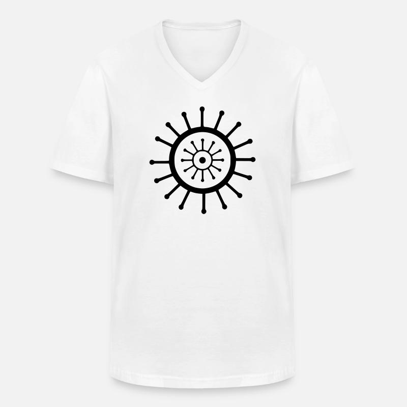 sicanje - Männer-T-Shirt mit V-Ausschnitt - Weiß