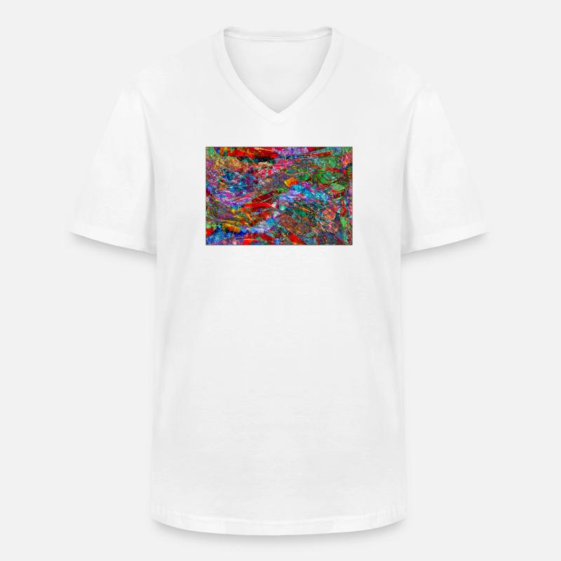 Dissonanz - Männer-T-Shirt mit V-Ausschnitt - Weiß