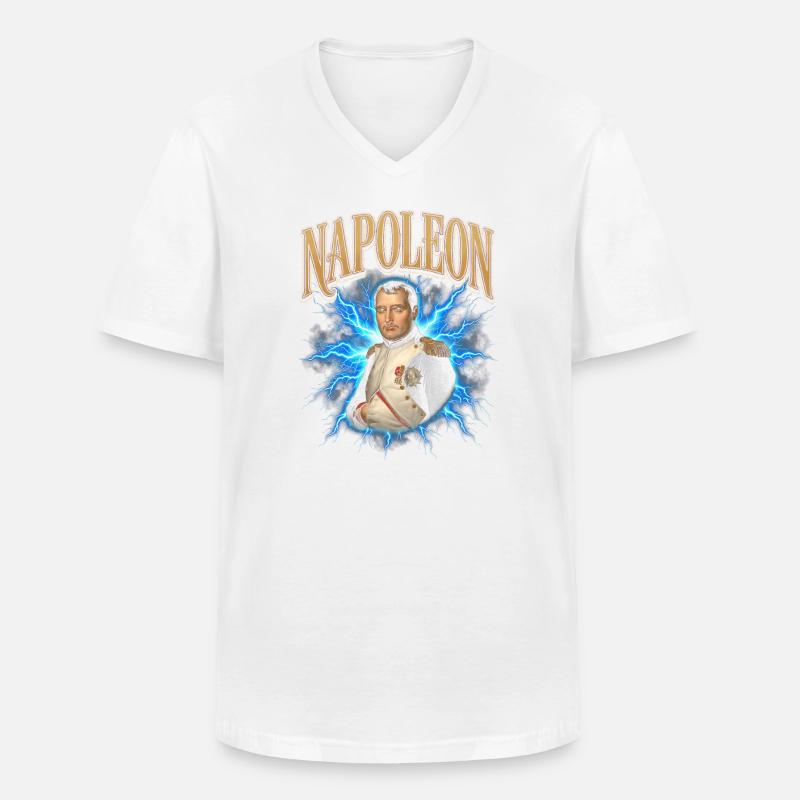 Napoleon Blitzlicht-Aura - Männer-T-Shirt mit V-Ausschnitt - Weiß
