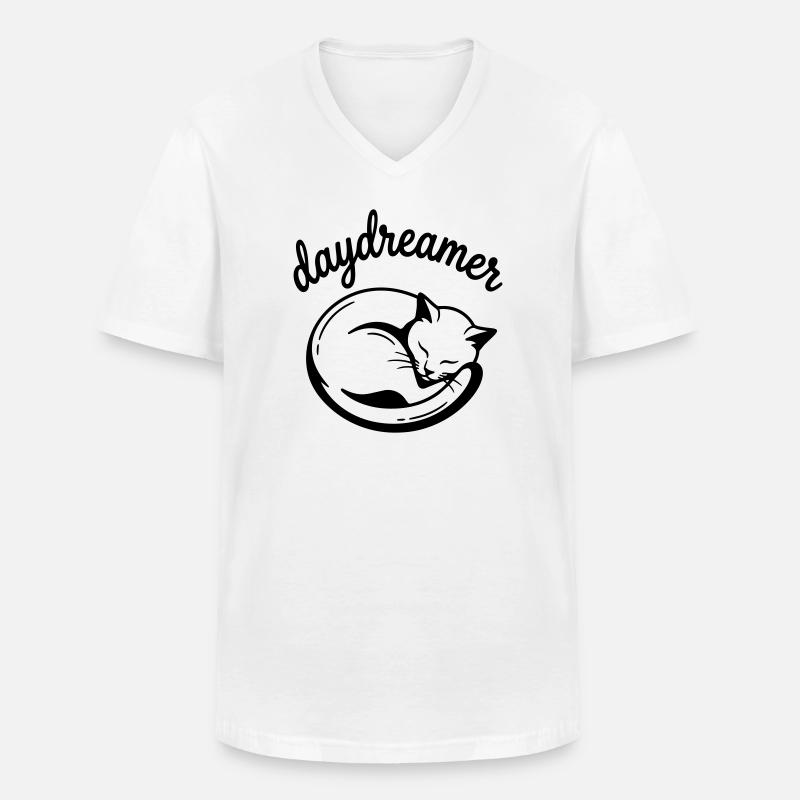 dagdromer - Men's V-Neck T-Shirt - white