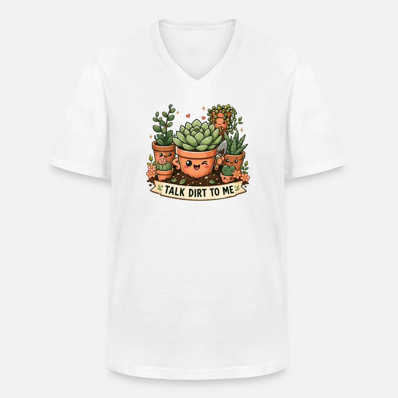 Sprich Dreck Mit Mir, Süße - Männer-T-Shirt mit V-Ausschnitt - Weiß