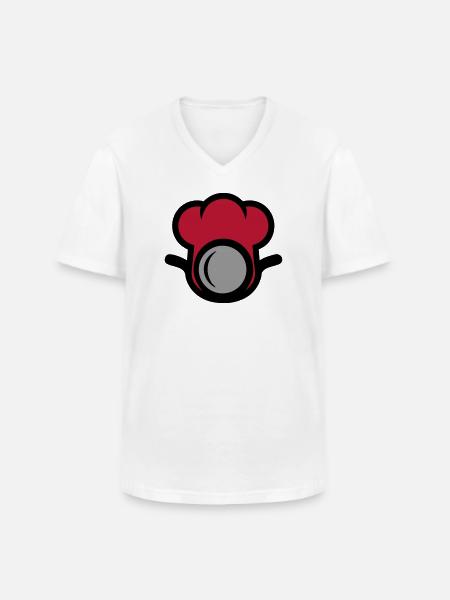 Chef's Hat Restaurant Chef Catering - Men's V-Neck T-Shirt - white