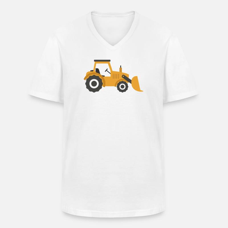 Gräber - Männer-T-Shirt mit V-Ausschnitt - Weiß