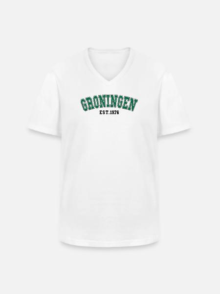 Groningen gegründet 1976 - Männer-T-Shirt mit V-Ausschnitt - Weiß