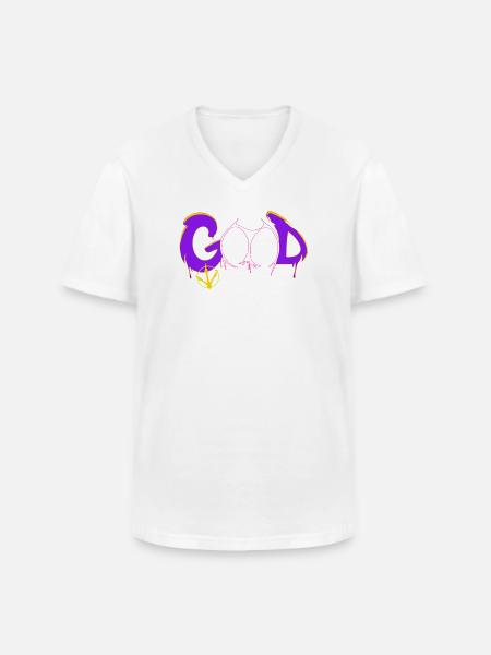 Bon - T-shirt col V Homme - blanc