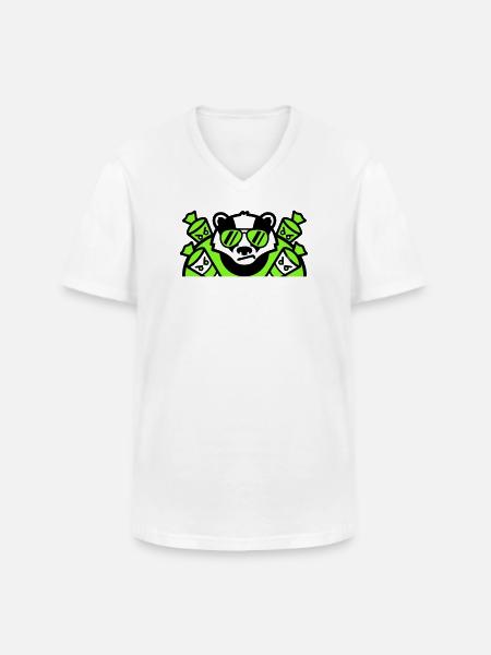 Badger Sugar Cones Logo - Men's V-Neck T-Shirt - white