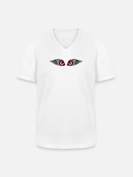 tribal eyes - Men's V-Neck T-Shirt - white
