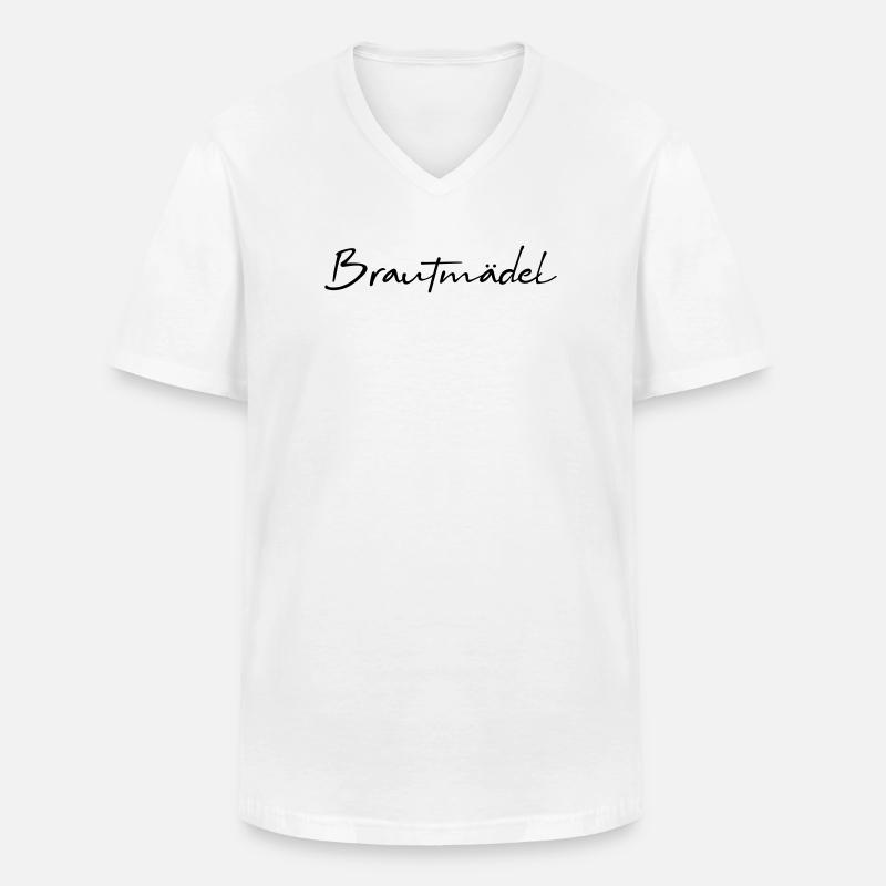 Brautmädel Junggesellinnenabschied - Männer-T-Shirt mit V-Ausschnitt - Weiß