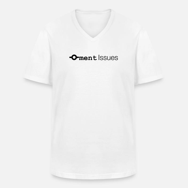 Commitment Issues - Men's V-Neck T-Shirt - white