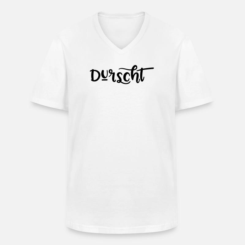 Durst - Männer-T-Shirt mit V-Ausschnitt - Weiß