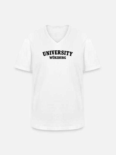 University of Würzburg - Men's V-Neck T-Shirt - white