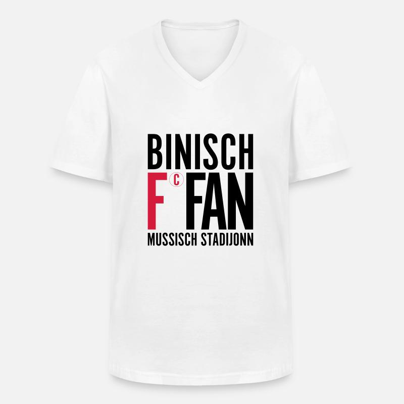 Stadijonn - Männer-T-Shirt mit V-Ausschnitt - Weiß