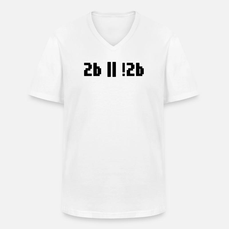 2b ou pas 2b – Programmeur de Shakespeare Hamlet - T-shirt col V Homme - blanc