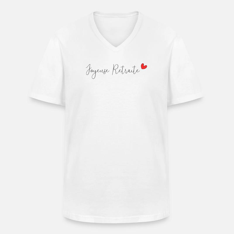 RUHESTAND. RUHESTAND. PENSIONIERT. RUHESTAND - Männer-T-Shirt mit V-Ausschnitt - Weiß