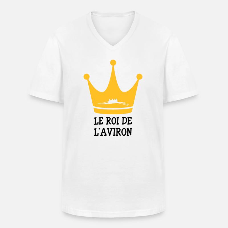 Rowing / Rower / Rudern / Ruderer - Männer-T-Shirt mit V-Ausschnitt - Weiß