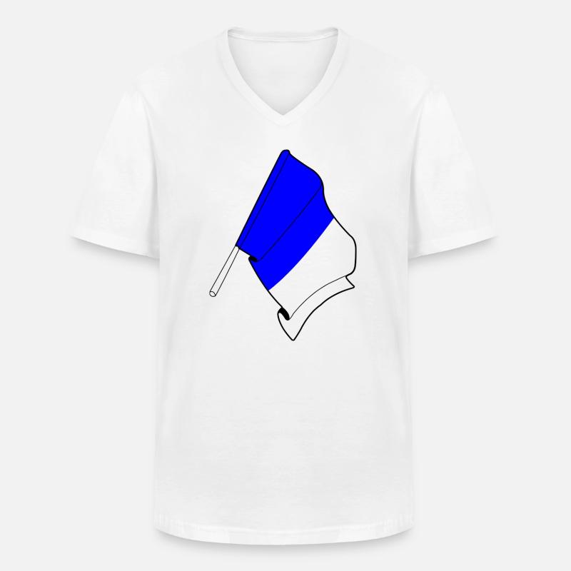 Stolz auf Spa - Männer-T-Shirt mit V-Ausschnitt - Weiß