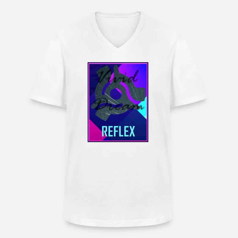 Reflex von Vivid Dream - Männer-T-Shirt mit V-Ausschnitt - Weiß