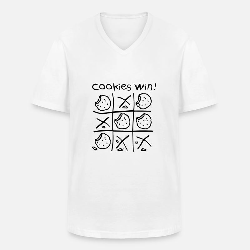 boardgame chess backgammon game night - Männer-T-Shirt mit V-Ausschnitt - Weiß