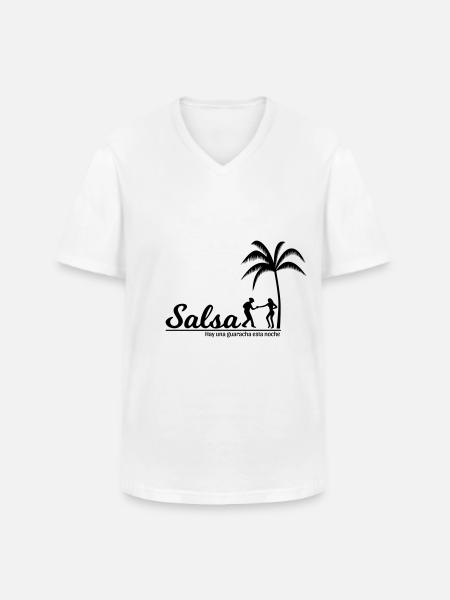 Salsa - Men's V-Neck T-Shirt - white