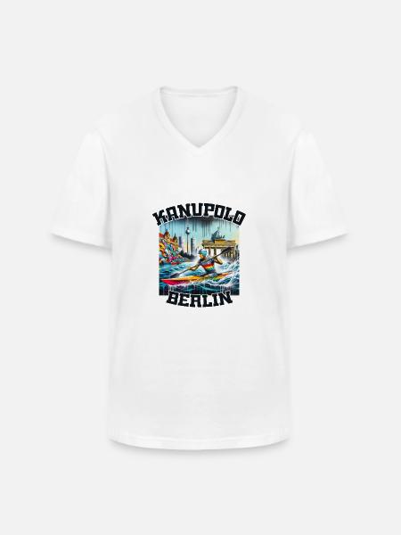 Canoe Polo Berlin Graffiti - Men's V-Neck T-Shirt - white