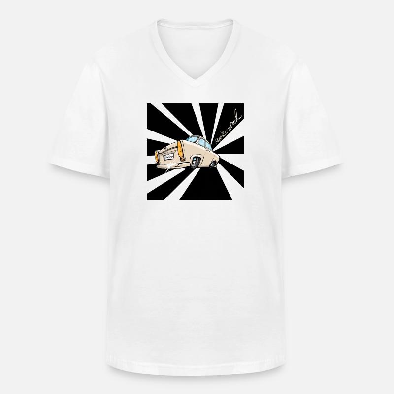 Pappkamerad - Männer-T-Shirt mit V-Ausschnitt - Weiß
