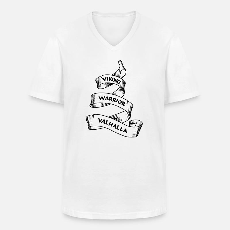 Wikinger Wimpel oder Banner transparent - Männer-T-Shirt mit V-Ausschnitt - Weiß
