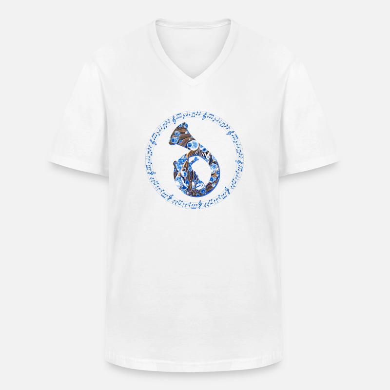 waldhorn e 262 - Männer-T-Shirt mit V-Ausschnitt - Weiß