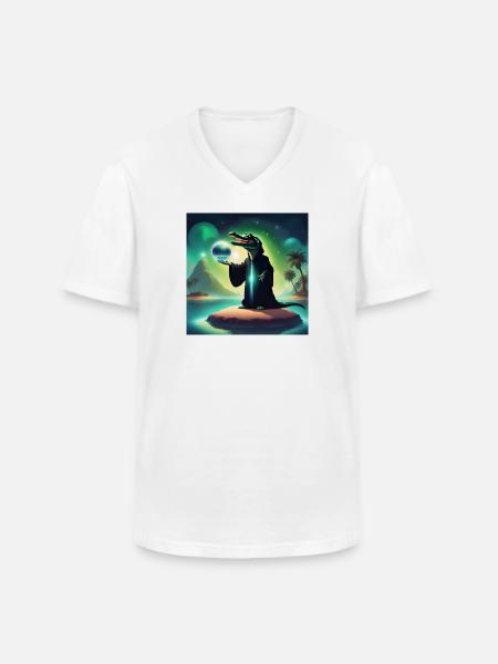 Vokasma 🔮🔮🔮 - Männer-T-Shirt mit V-Ausschnitt - Weiß