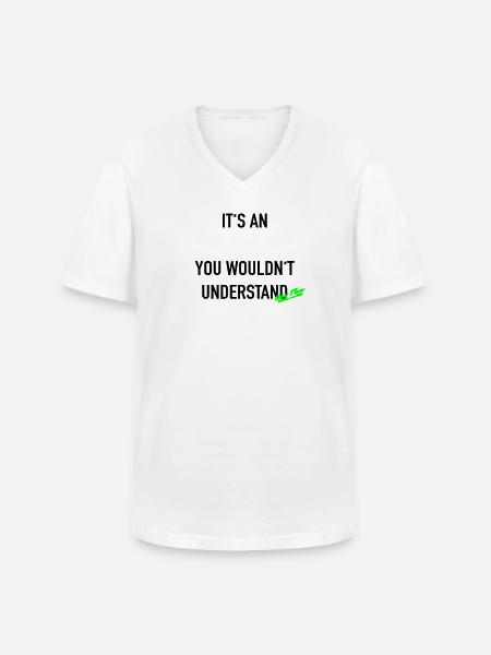 It's an aircooled thing - Men's V-Neck T-Shirt - white