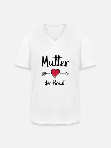 mutter der braut - Männer-T-Shirt mit V-Ausschnitt - Weiß