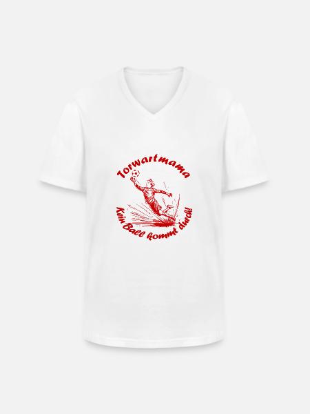 Towart Mama rot - Männer-T-Shirt mit V-Ausschnitt - Weiß