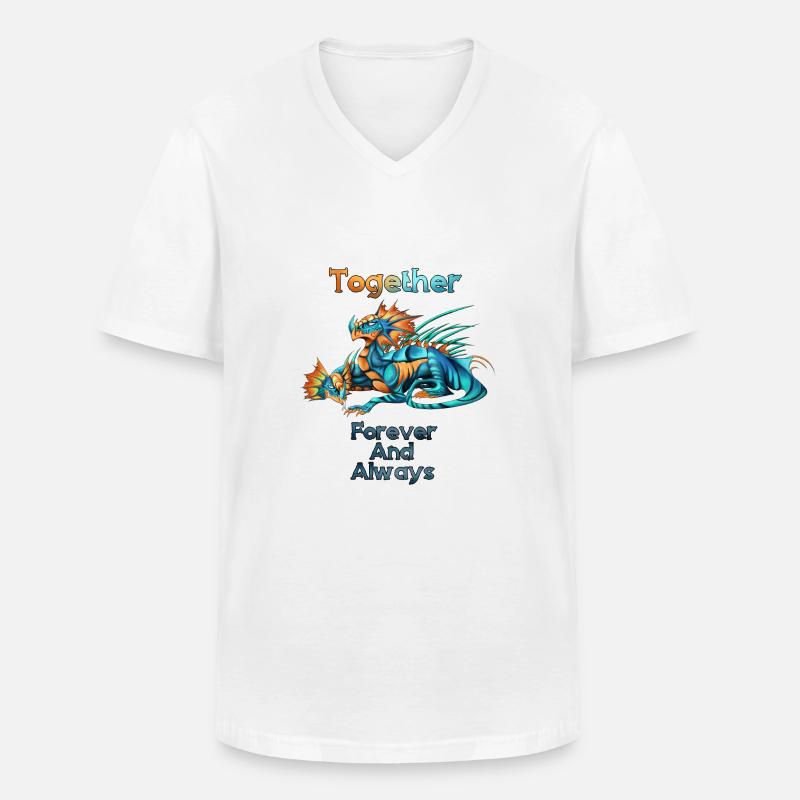 Das Leben einer Hydra - Männer-T-Shirt mit V-Ausschnitt - Weiß