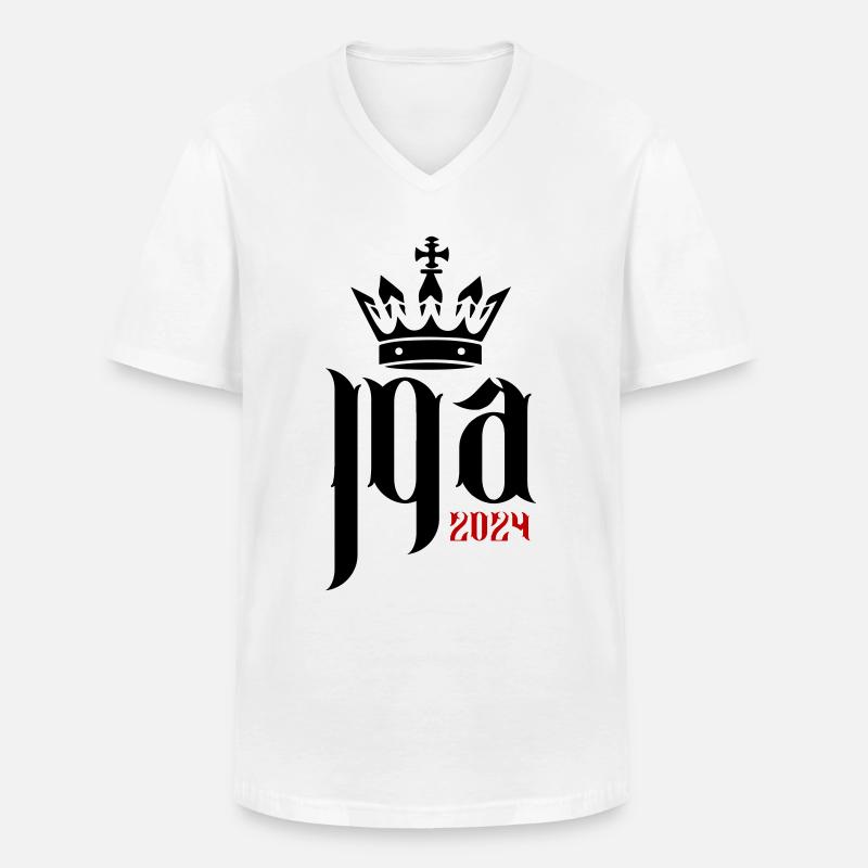 Jga 2024 Junggesellenabschied - Männer-T-Shirt mit V-Ausschnitt - Weiß