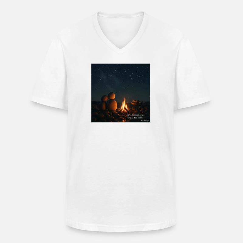 Mar&Mug Geschichte - Männer-T-Shirt mit V-Ausschnitt - Weiß