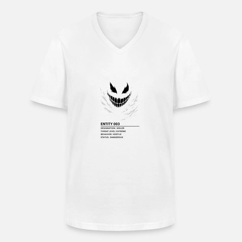 entity_003_transp_2 - Männer-T-Shirt mit V-Ausschnitt - Weiß