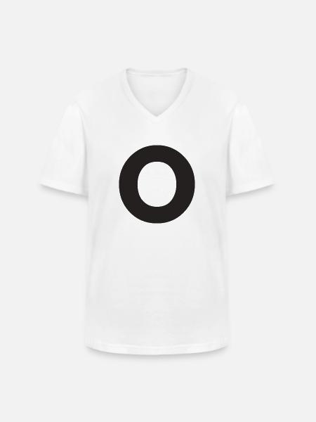 O - T-shirt col V Homme - blanc