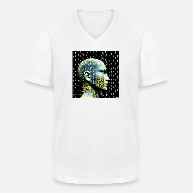 Künstliche Intelligenz - Männer-T-Shirt mit V-Ausschnitt - Weiß