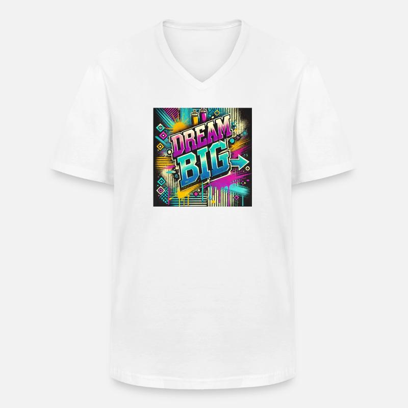AD0A9F26 8FFA 4198 8AB6 DF838D155147 - Männer-T-Shirt mit V-Ausschnitt - Weiß