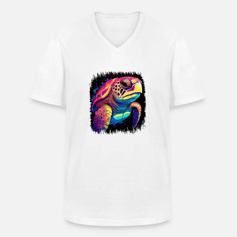 endangered species oceanography statement - Männer-T-Shirt mit V-Ausschnitt - Weiß