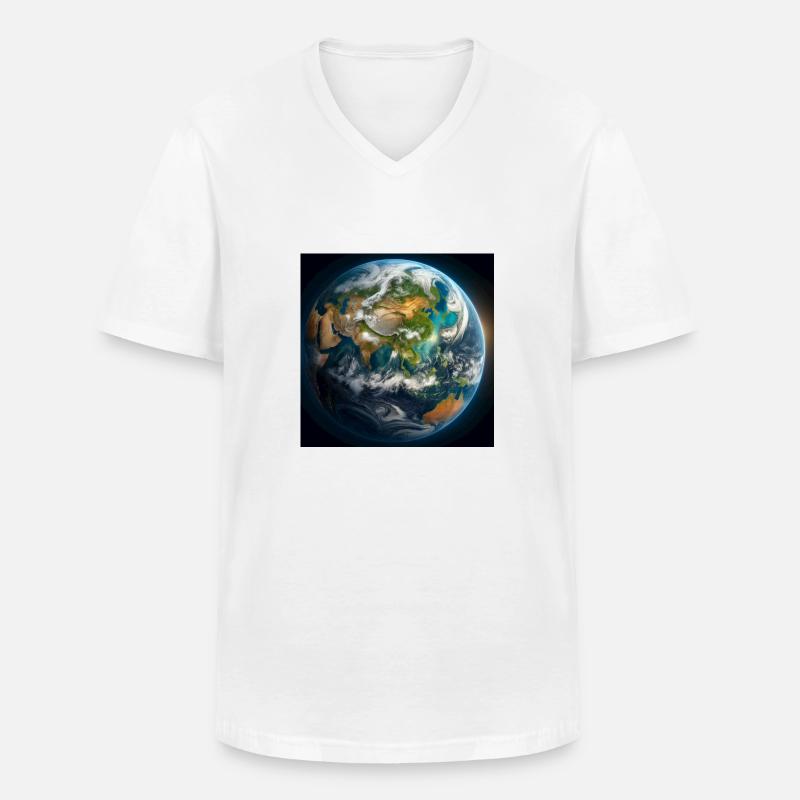 group1 14 - Männer-T-Shirt mit V-Ausschnitt - Weiß