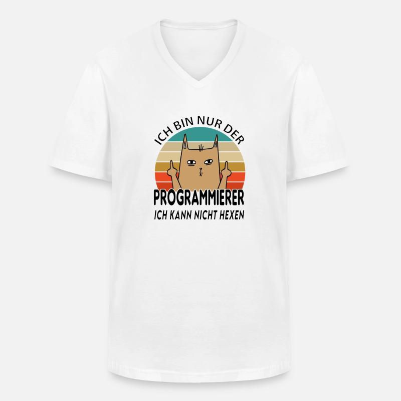 Programmierer - Männer-T-Shirt mit V-Ausschnitt - Weiß