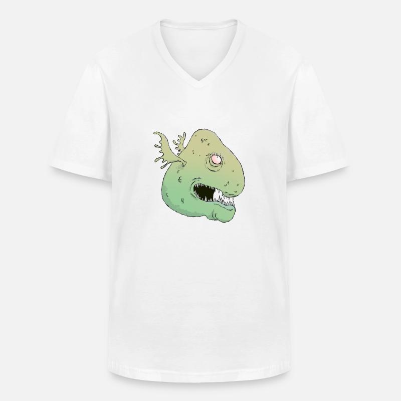 St George Louison - Männer-T-Shirt mit V-Ausschnitt - Weiß