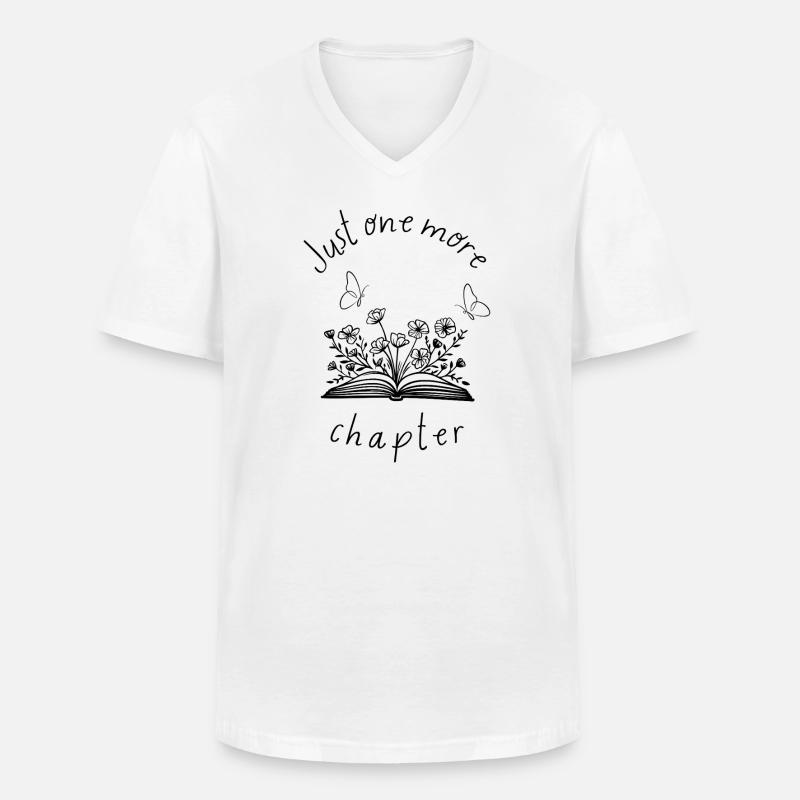 Just one more Chapter - Men's V-Neck T-Shirt - white